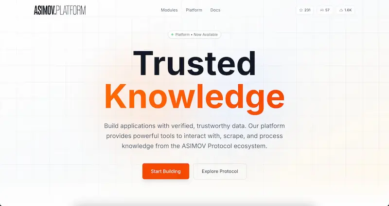 ASIMOV.Platform - Trusted Knowledge Infrastructure for AI Applications